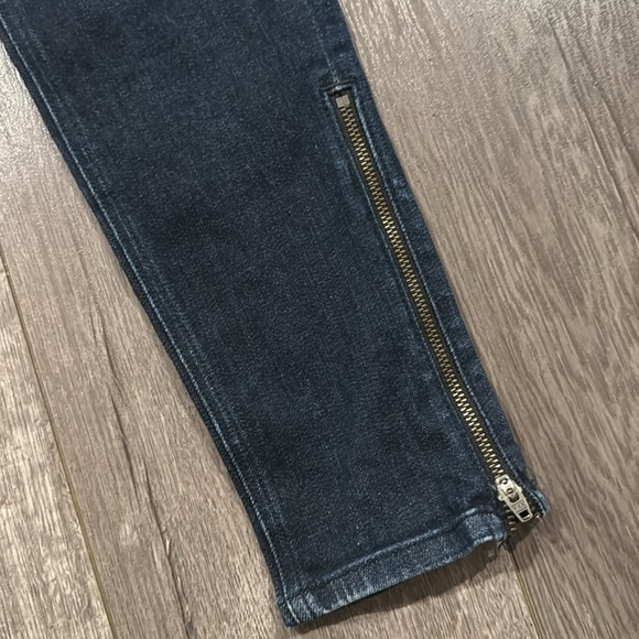 Rag & Bone Skinny Jeans Size 28 Mercer Blue with Zipper Accents - Picture 3 of 7
